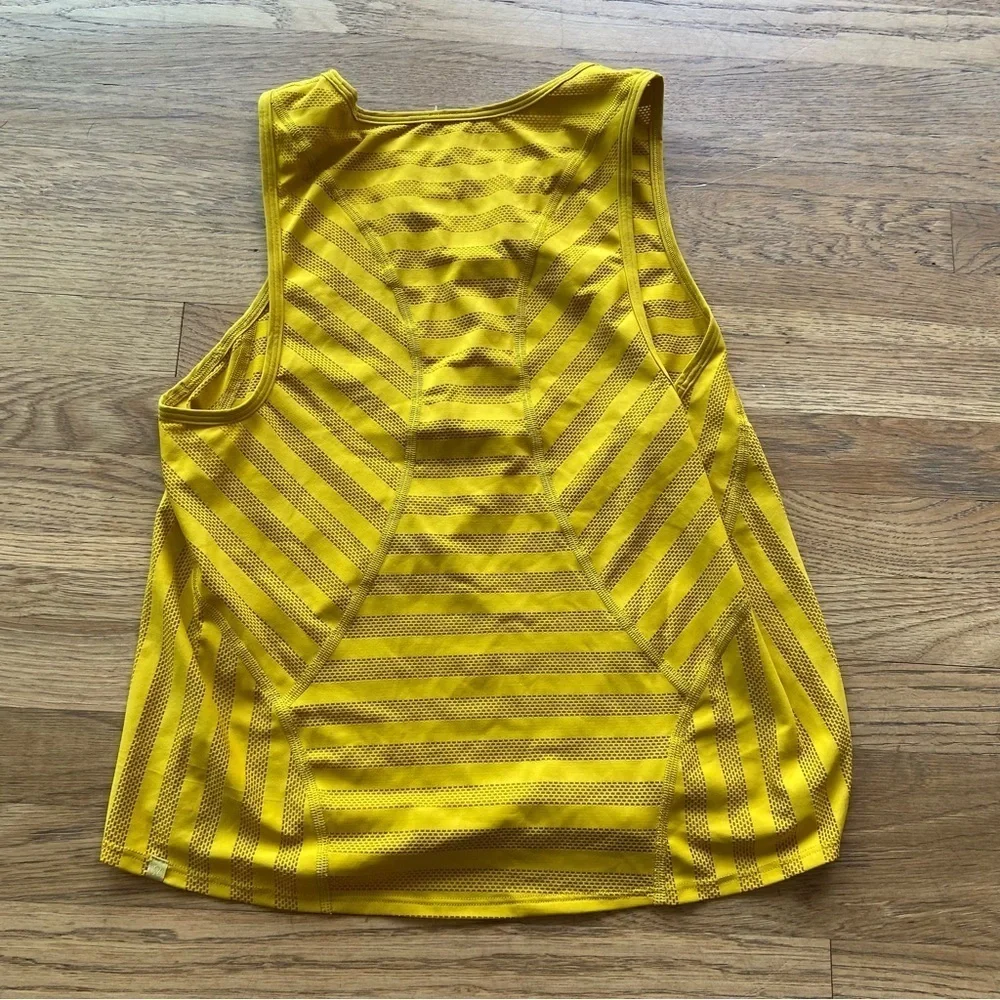 Womens Lululemon Off and Running Tank yellow size 6
